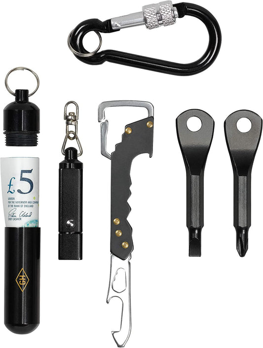 Porte-clés - Outils  - Lampe LED - Décapsuleur - Tournevis - Porte-monnaie
