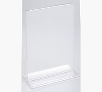 Porte-visuel - Présentoir - A6 - Droit - Transparent - Pour photo, menu, document