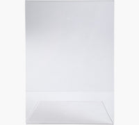 Porte-visuel - Présentoir - A6 - Incliné - Transparent - Pour photo, menu, document