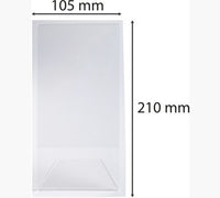 Porte-visuel - Présentoir - DL - Incliné - Transparent - Pour photo, menu, document