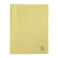 Porte-vue - 80 vues - Jaune pastel - Polypro - A4 - Exacompta