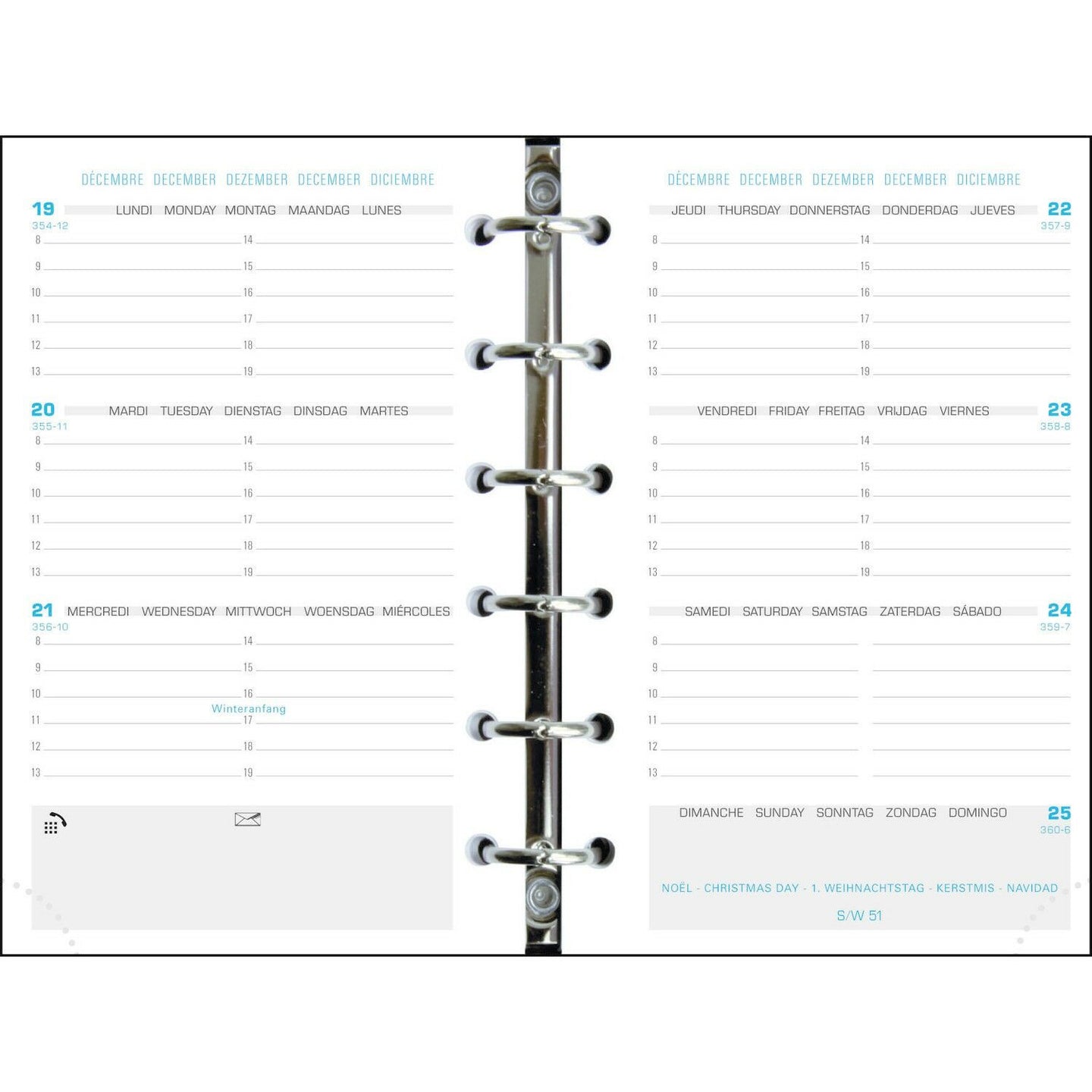 Recharge pour agenda - Exatime 14 - 2024/2025 - 14212E - Septembre à décembre
