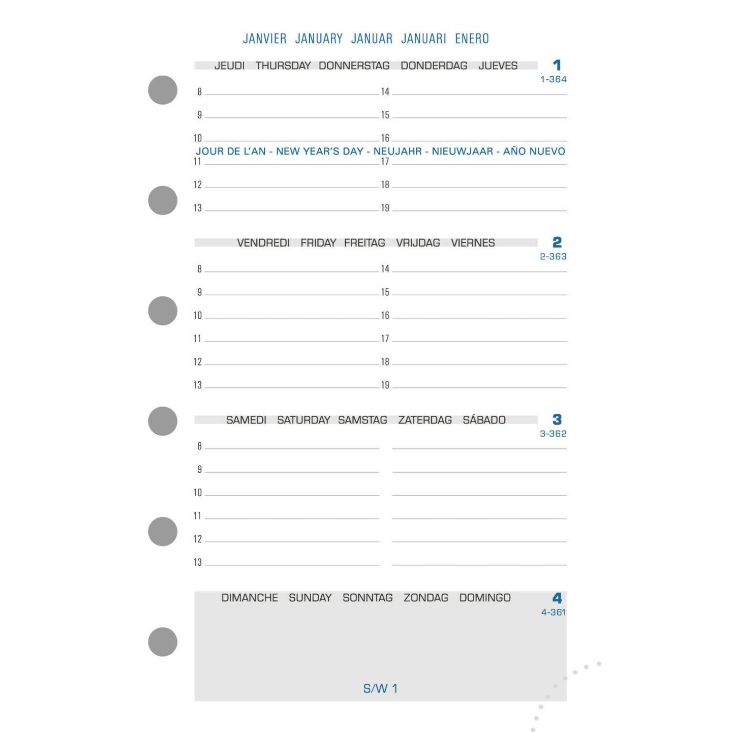Recharge pour agenda - Exatime 14 - 2024/2025 - 14212E - Septembre à décembre