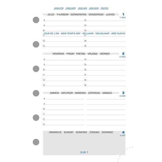 Recharge pour agenda - Exatime 14 - 2024/2025 - 14212E - Septembre à décembre