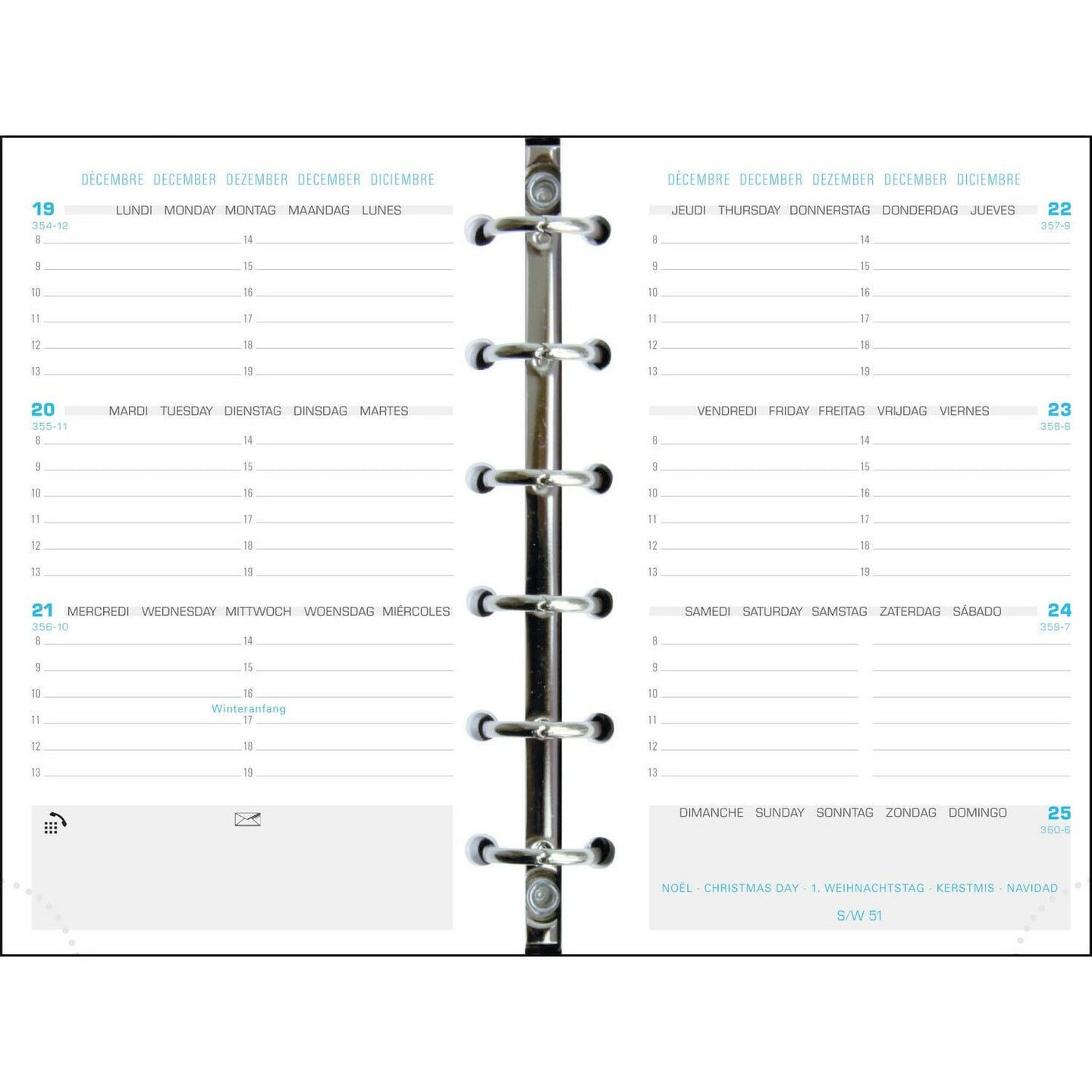 Recharge pour agenda - Exatime 14 - 2024/2025 - 14212E - Septembre à décembre