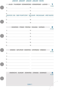Recharge pour agenda - Exatime 17 - 2024/2025 - 18272E - Septembre à décembre