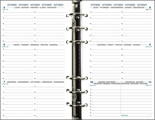 Recharge pour agenda - Exatime 17 - 2024/2025 - 18240E - Septembre à décembre