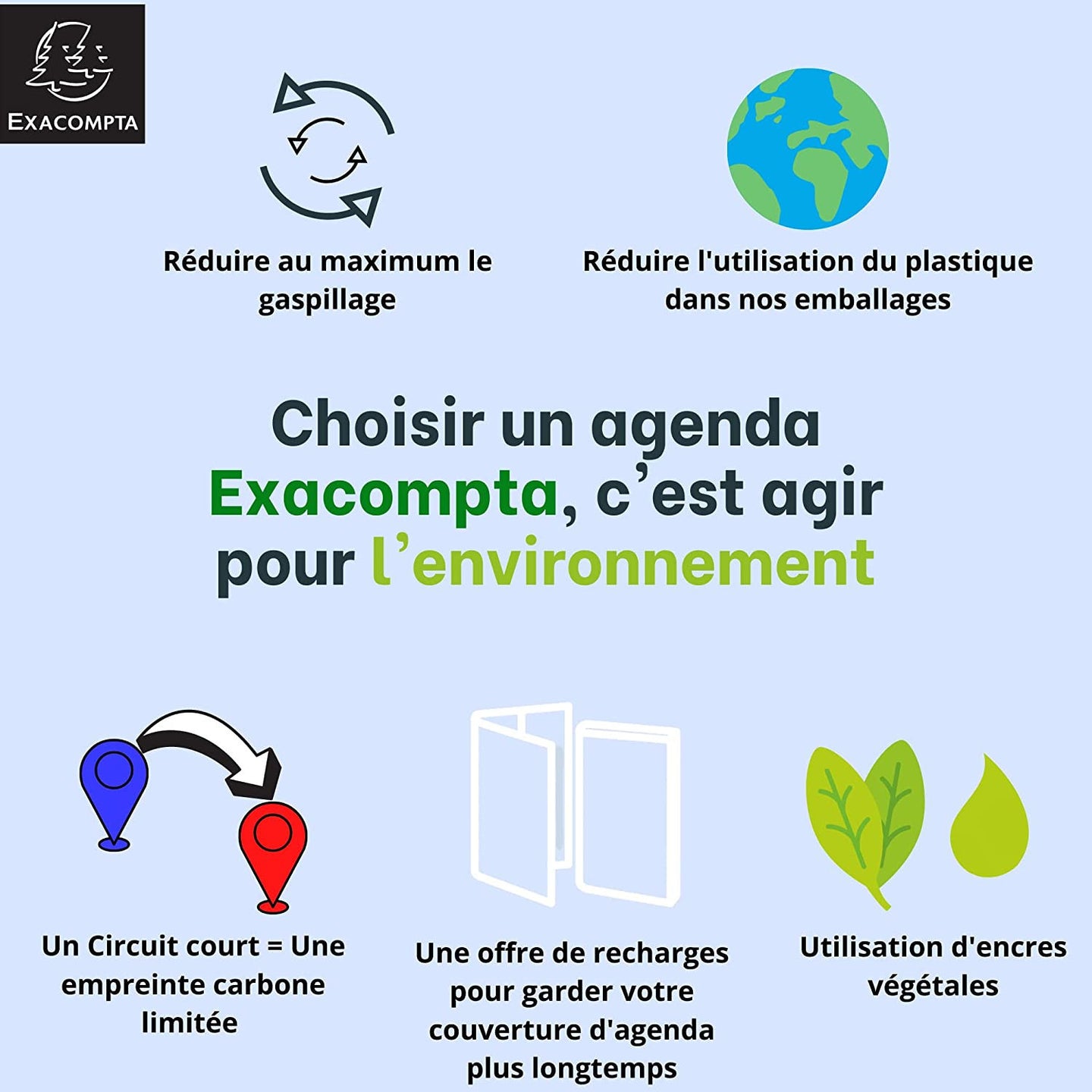 Recharge pour agenda - Exatime 17 - 2024/2025 - 18240E - Septembre à décembre