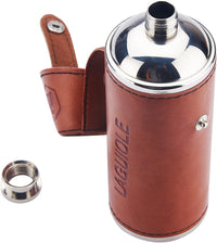 Petite gourde - Flasque à alcool - Avec 2 verres - Laguiole