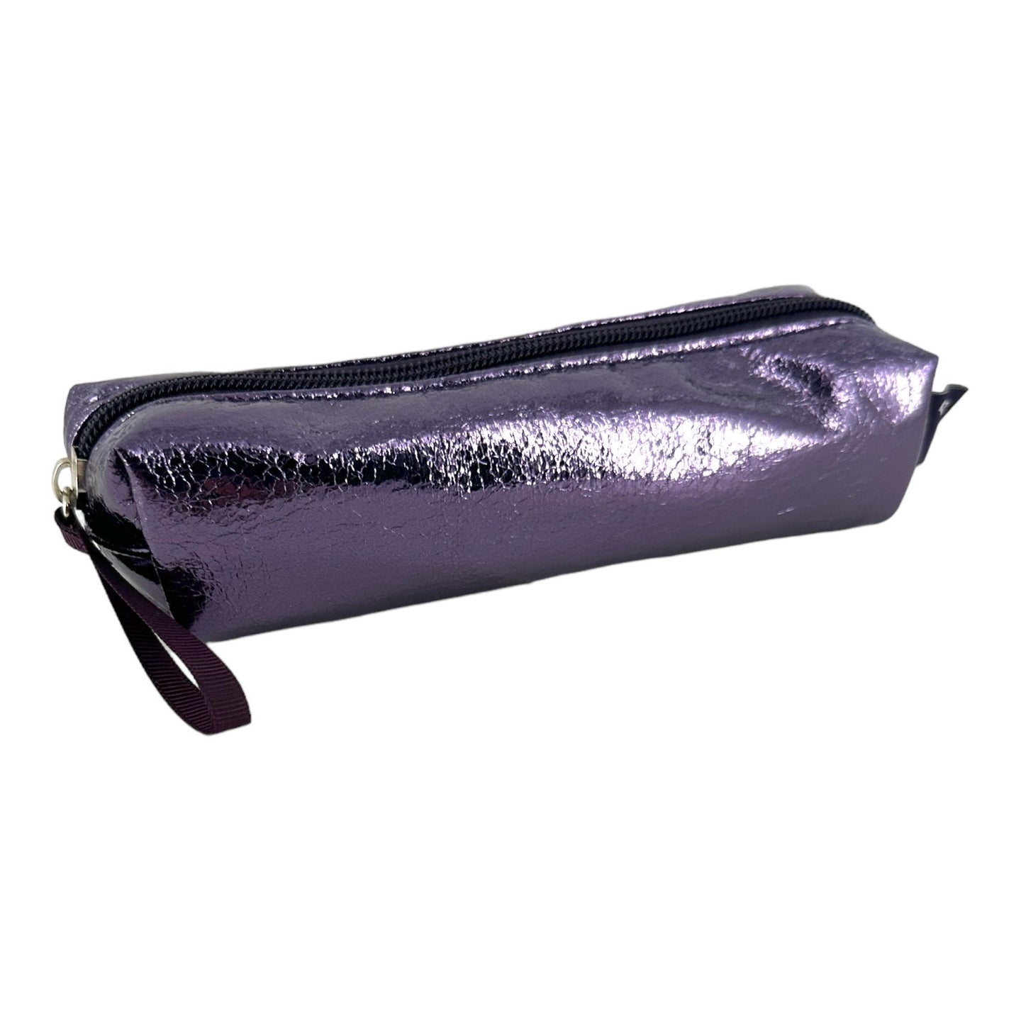 Petite trousse - Scolaire - Violet brillant - Fermeture éclair - 19x5x5cm