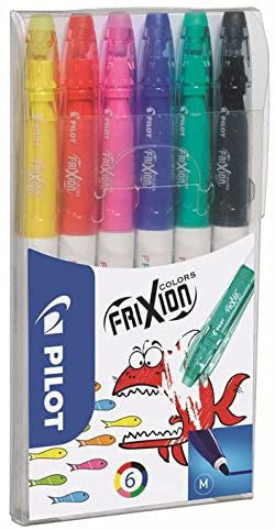 Pochette de 6 feutres de coloriage effaçable FriXion Colors Pilot