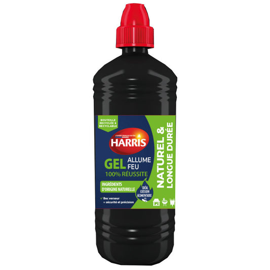 Produit allume feu - Gel - Barbecue - Cheminée - Ingrédients origine naturelle - 850ml