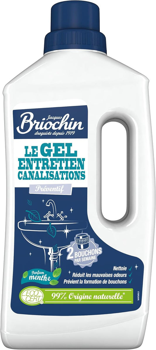 Produit entretien pour canalisations - Gel préventif - Naturel - Briochin