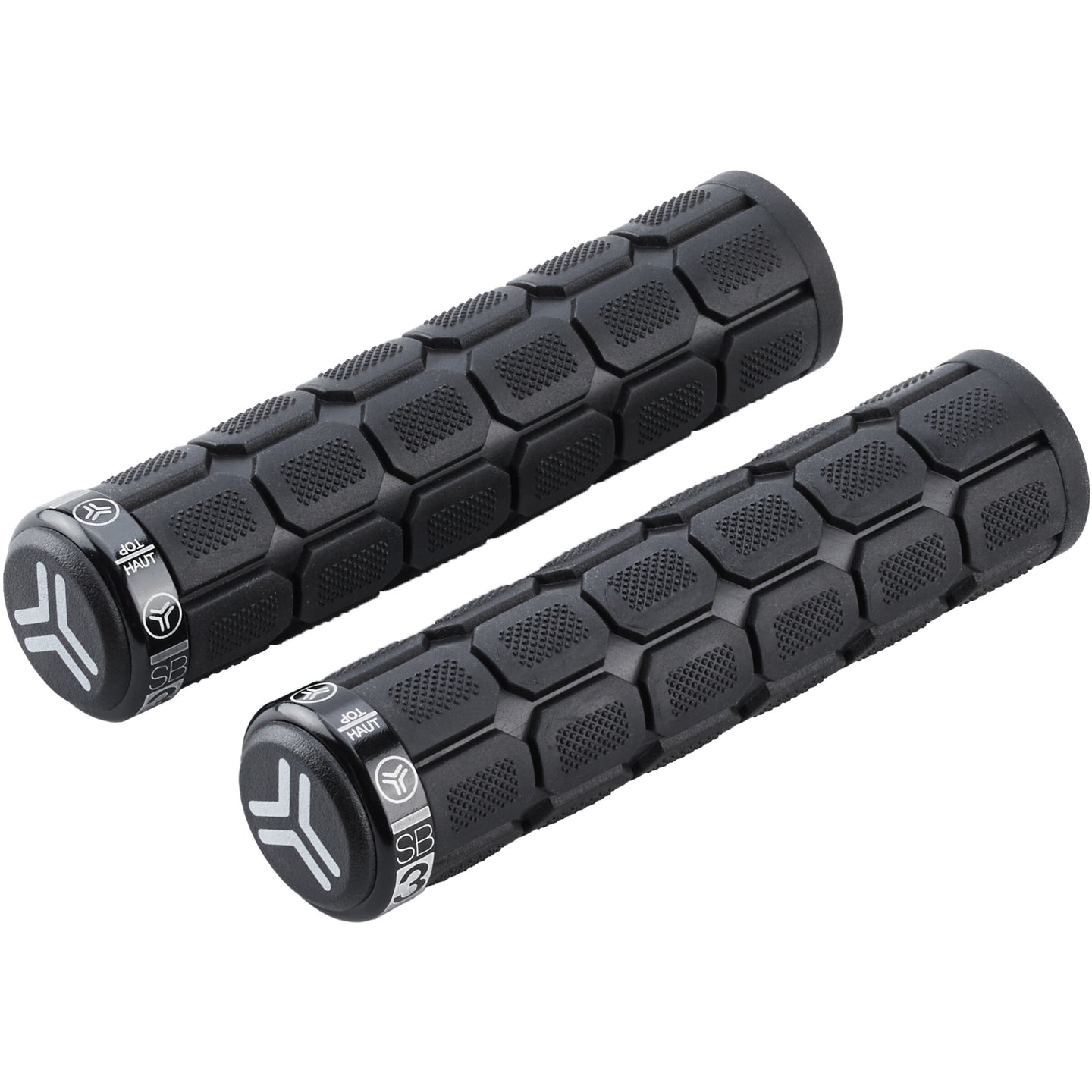 Poignées - Grips - Vélo - VTT - Noir - Ergonomique - Fixation Lock-On - SB3
