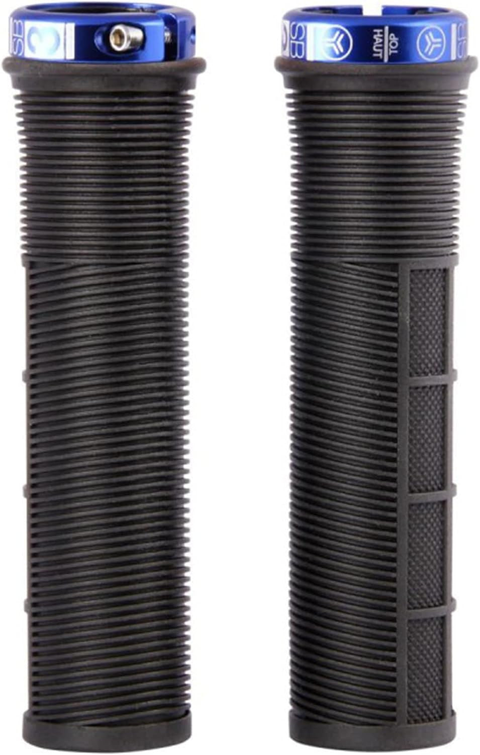 Poignées - Grips - Vélo - VTT - Noir et bleu - Ultra fin - Pour course - SB3