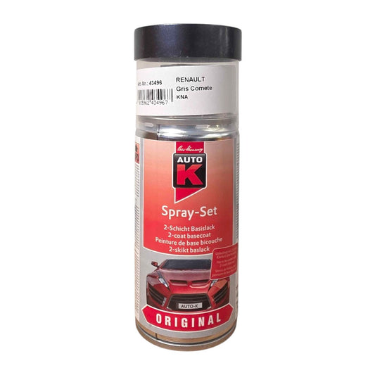 Bombe de peinture pour carrosserie - Renault - KNA Gris comète - 150 ml - Auto K