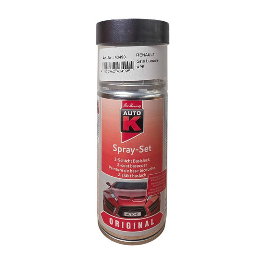 Bombe de peinture pour carrosserie - Renault - KPE Gris lunaire - 150 ml - Auto K