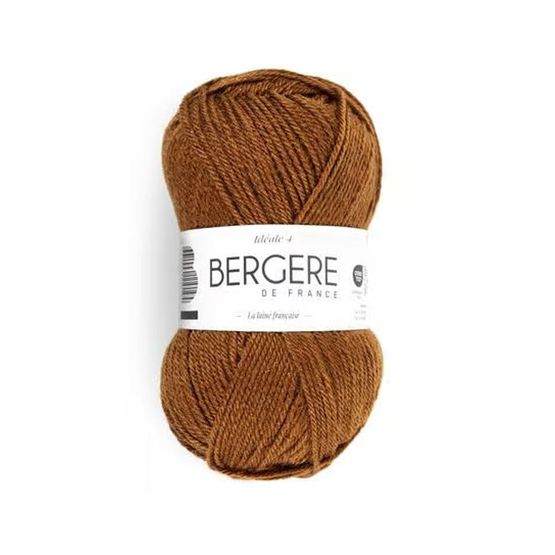 Pelote de laine - Noisette - 50% Laine 50% acrylique - Bergère de France - Idéale 4