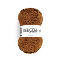 Pelote de laine - Noisette - 50% Laine 50% acrylique - Bergère de France - Idéale 4