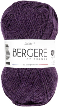 Pelote de laine - Prune - 50% Laine 50% acrylique - Bergère de France - Idéale 4