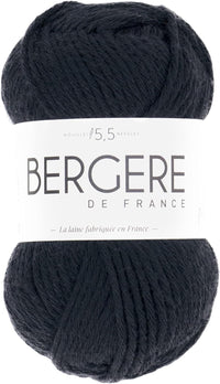 Pelote de laine - Noir - 50% Laine mérinos 50% acrylique - Bergère de France - Image