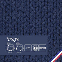 Pelote de laine - Nuit - 50% Laine mérinos 50% acrylique - Bergère de France - Image