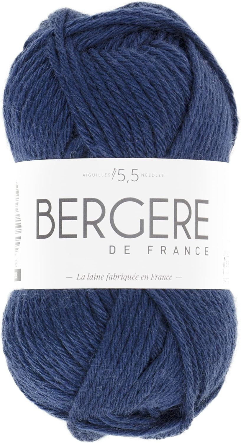 Pelote de laine - Nuit - 50% Laine mérinos 50% acrylique - Bergère de France - Image