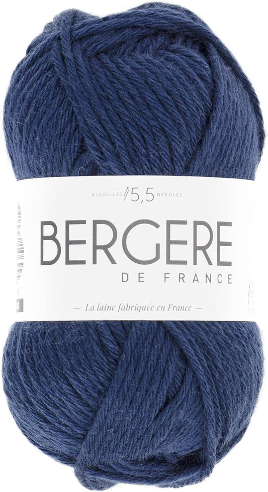 Pelote de laine - Nuit - 50% Laine mérinos 50% acrylique - Bergère de France - Image