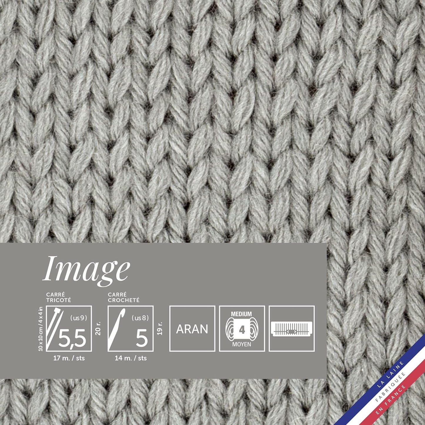 Pelote de laine - Pavé - 50% Laine mérinos 50% acrylique - Bergère de France - Image