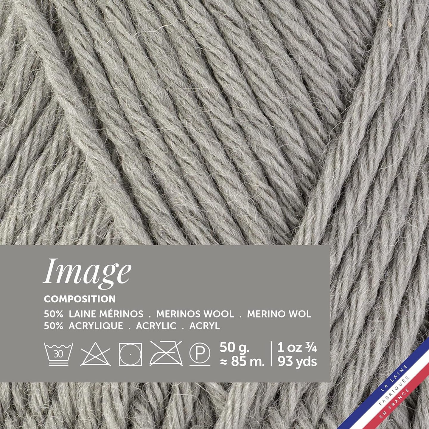 Pelote de laine - Pavé - 50% Laine mérinos 50% acrylique - Bergère de France - Image