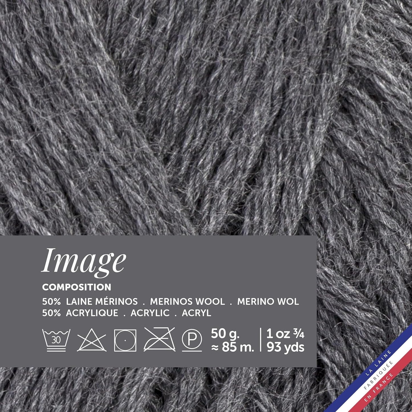 Pelote de laine - Rocher - 50% Laine mérinos 50% acrylique - Bergère de France - Image