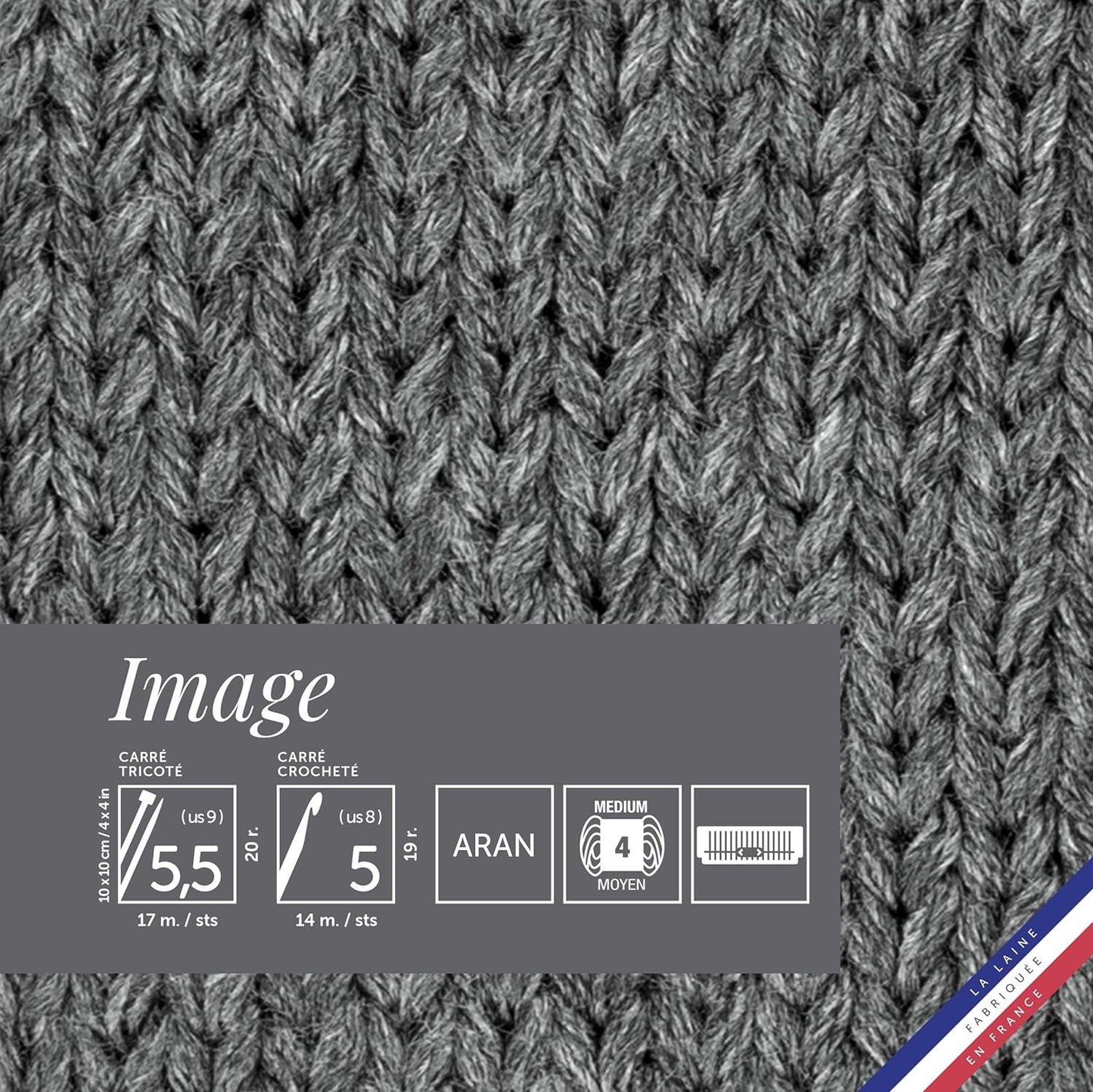 Pelote de laine - Rocher - 50% Laine mérinos 50% acrylique - Bergère de France - Image