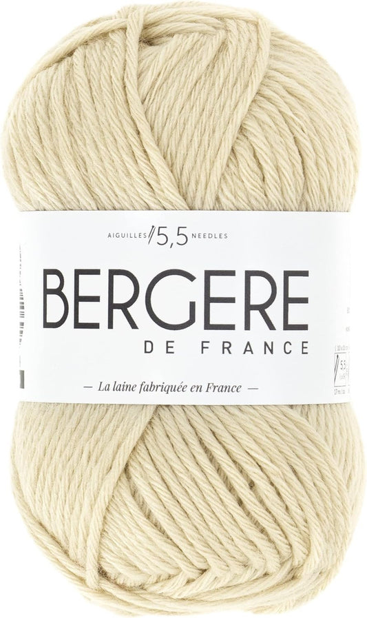 Pelote de laine - Sable - 50% Laine mérinos 50% acrylique - Bergère de France - Image