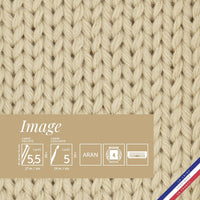 Pelote de laine - Sable - 50% Laine mérinos 50% acrylique - Bergère de France - Image