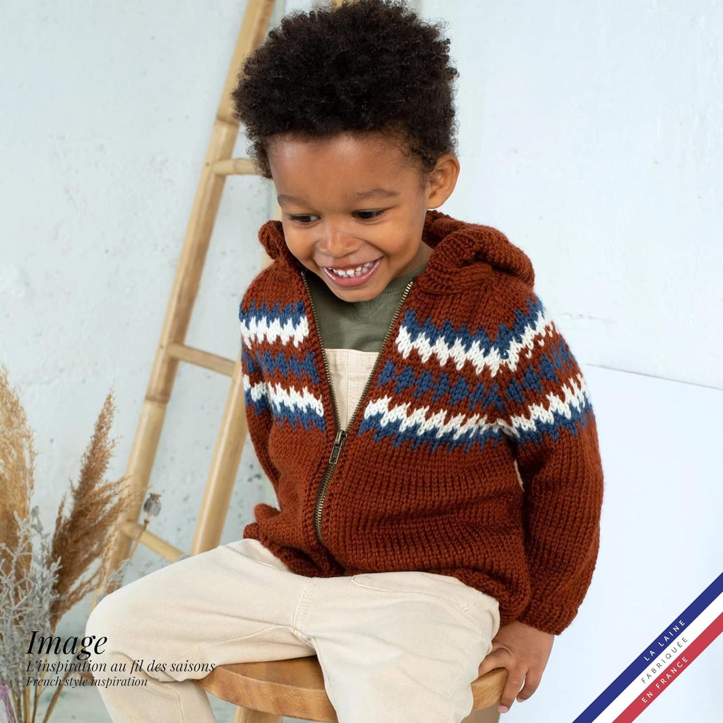 Pelote de laine - Sable - 50% Laine mérinos 50% acrylique - Bergère de France - Image