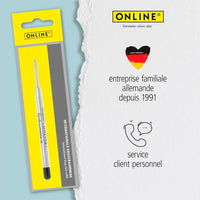 Recharge pour stylo à bille - Noir - Trait large - Standard international - Online