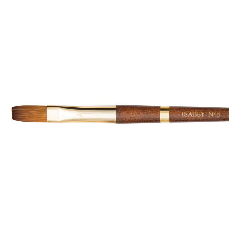 Pinceau - Plat - Aquarelle - Isabey - Isaqua - 6242i - N°6 - Fibres synthétiques