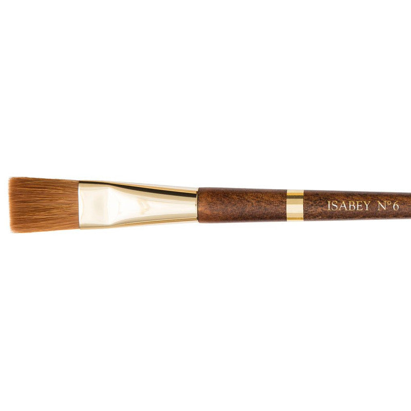 Pinceau - Plat - Aquarelle - Isabey - Syrus - 6239i - N°6 - Fibres synthétiques
