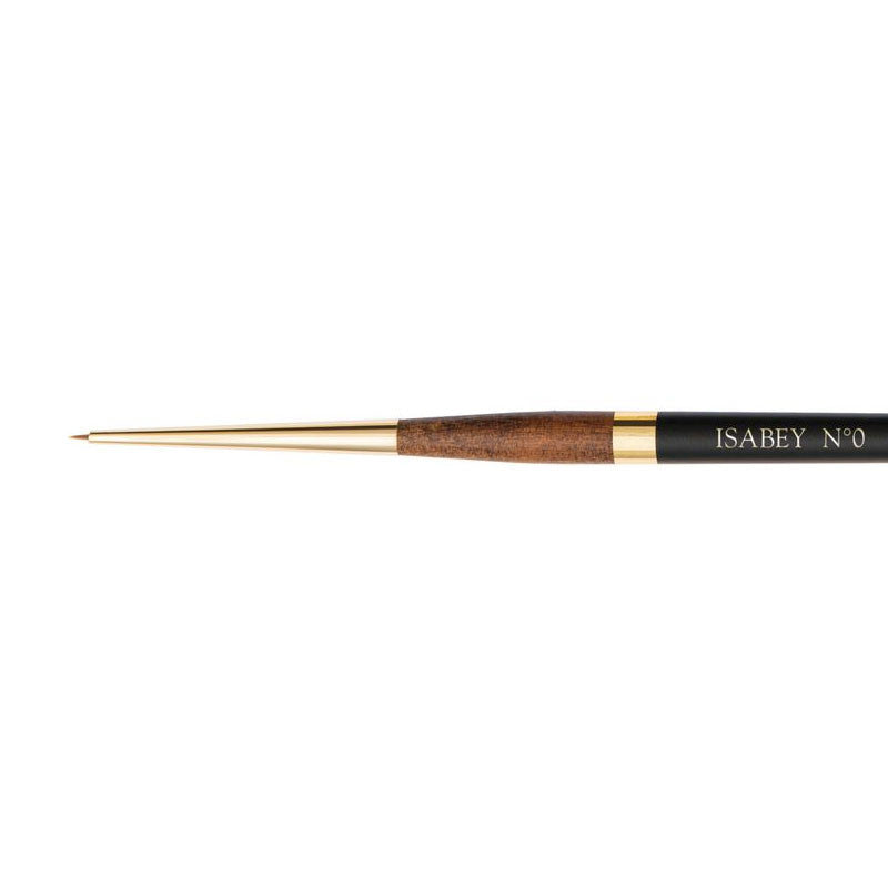 Pinceau - Repiqué - Aquarelle - Isabey - Martre Kolinsky Pure - 6229i - N°0 - Fibres naturelles