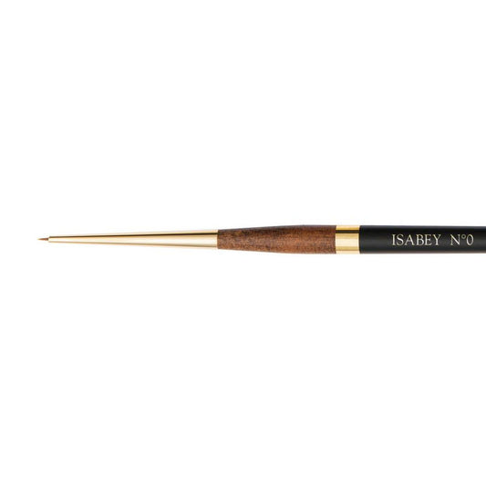 Pinceau - Repiqué - Aquarelle - Isabey - Martre Kolinsky Pure - 6229i - N°0 - Fibres naturelles