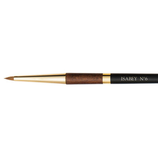 Pinceau - Repiqué - Aquarelle - Isabey - Martre Kolinsky Pure - 6229i - N°6 - Fibres naturelles