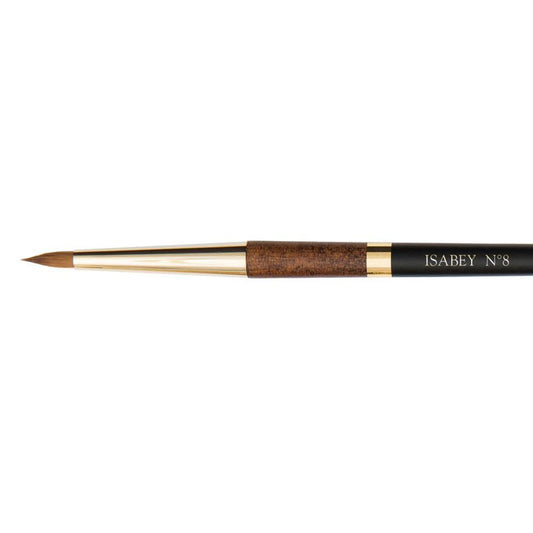 Pinceau - Repiqué - Aquarelle - Isabey - Martre Kolinsky Pure - 6229i - N°8 - Fibres naturelles