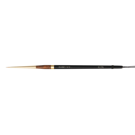 Pinceau - Rond fin - Aquarelle - Isabey - Martre Kolinsky Pure - 6227i - N°0 - Fibres naturelles