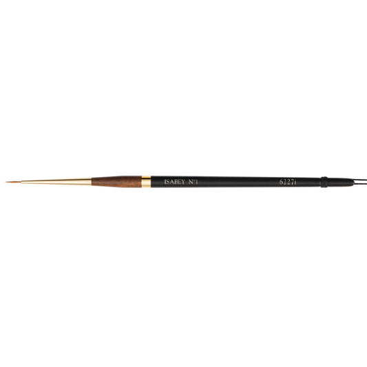 Pinceau - Rond fin - Aquarelle - Isabey - Martre Kolinsky Pure - 6227i - N°1 - Fibres naturelles