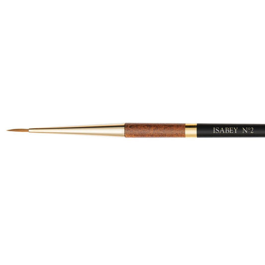 Pinceau - Rond fin - Aquarelle - Isabey - Martre Kolinsky Pure - 6227i - N°2 - Fibres naturelles