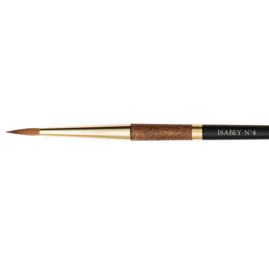 Pinceau - Rond large - Aquarelle - Isabey - Martre Kolinsky Pure - 6228i - N°4 - Fibres naturelles