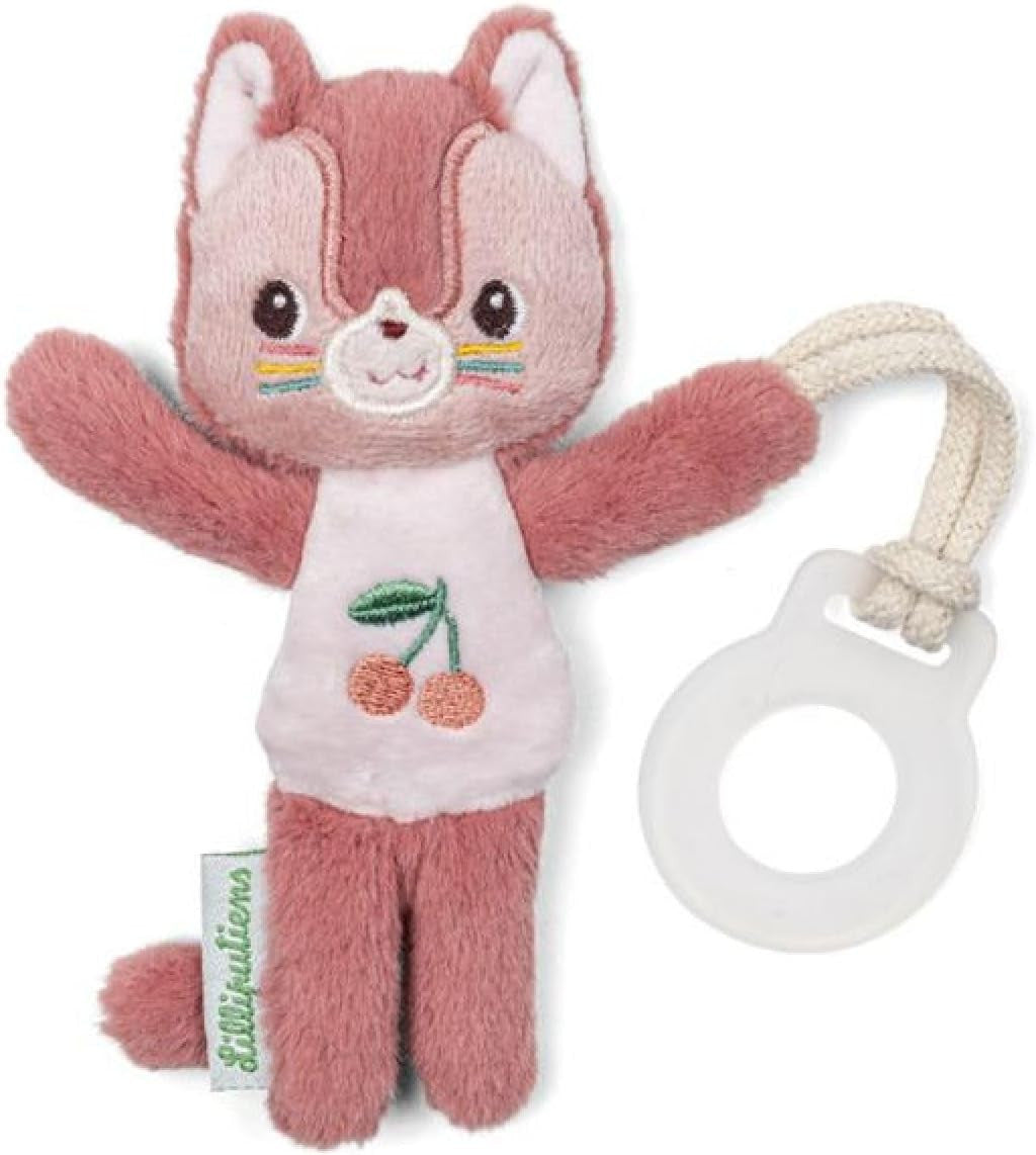 Peluche - Avec attache tétine - Dès la naissance - Jeanne mon amie de la nuit - Lilliputiens