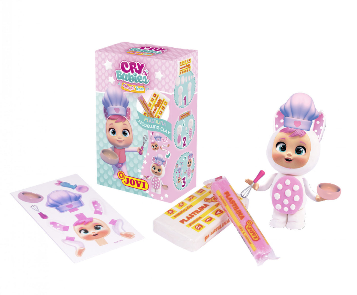 Personnage en pâte à modeler à créer Jovi Cry Babies Coney