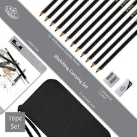 Pochette - 12 crayons graphite - Dessin et esquisse - Accessoires - Royal & Langnickel