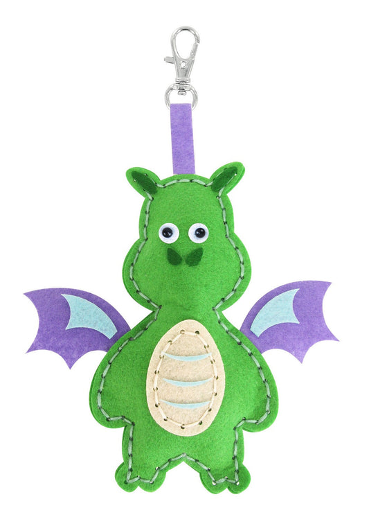 Porte-clés - Dragon - Feutrine - Kit créatif enfant - CTOP